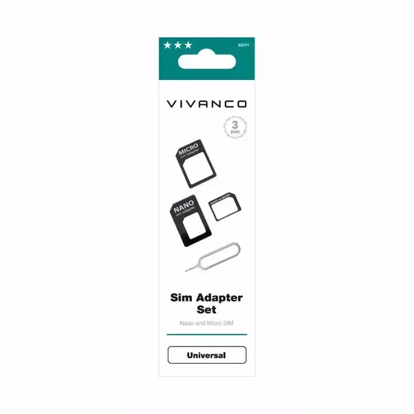 Vivanco SIM Adapter Set – Keyfinder/Selfie Stick/Gadgets