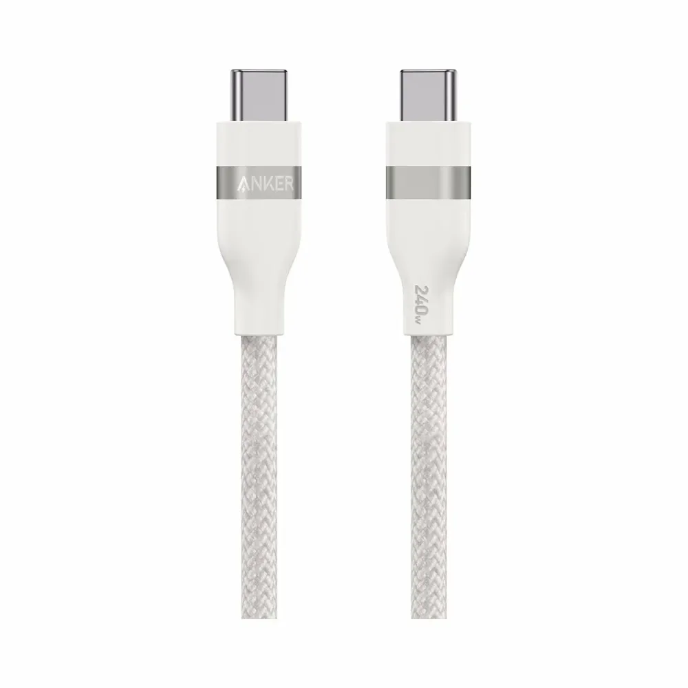 Anker USB-C to USB-C Cable (1.8M) Weiss Ladekabel – USB C Kabel/Adapter/Ladegerät