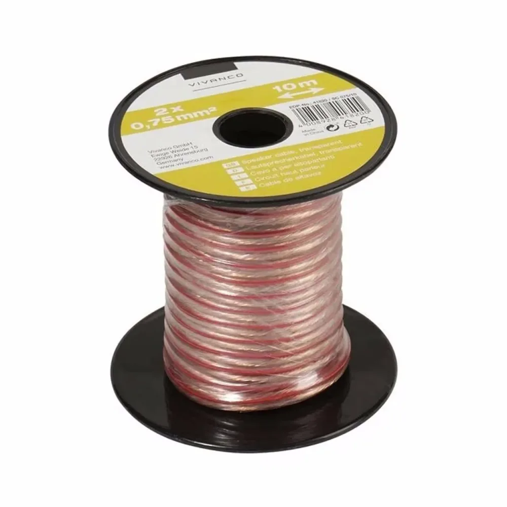 Vivanco 10m LS.Kab 2x075qmm 41820 – Audio Kabel/AUX Kabel