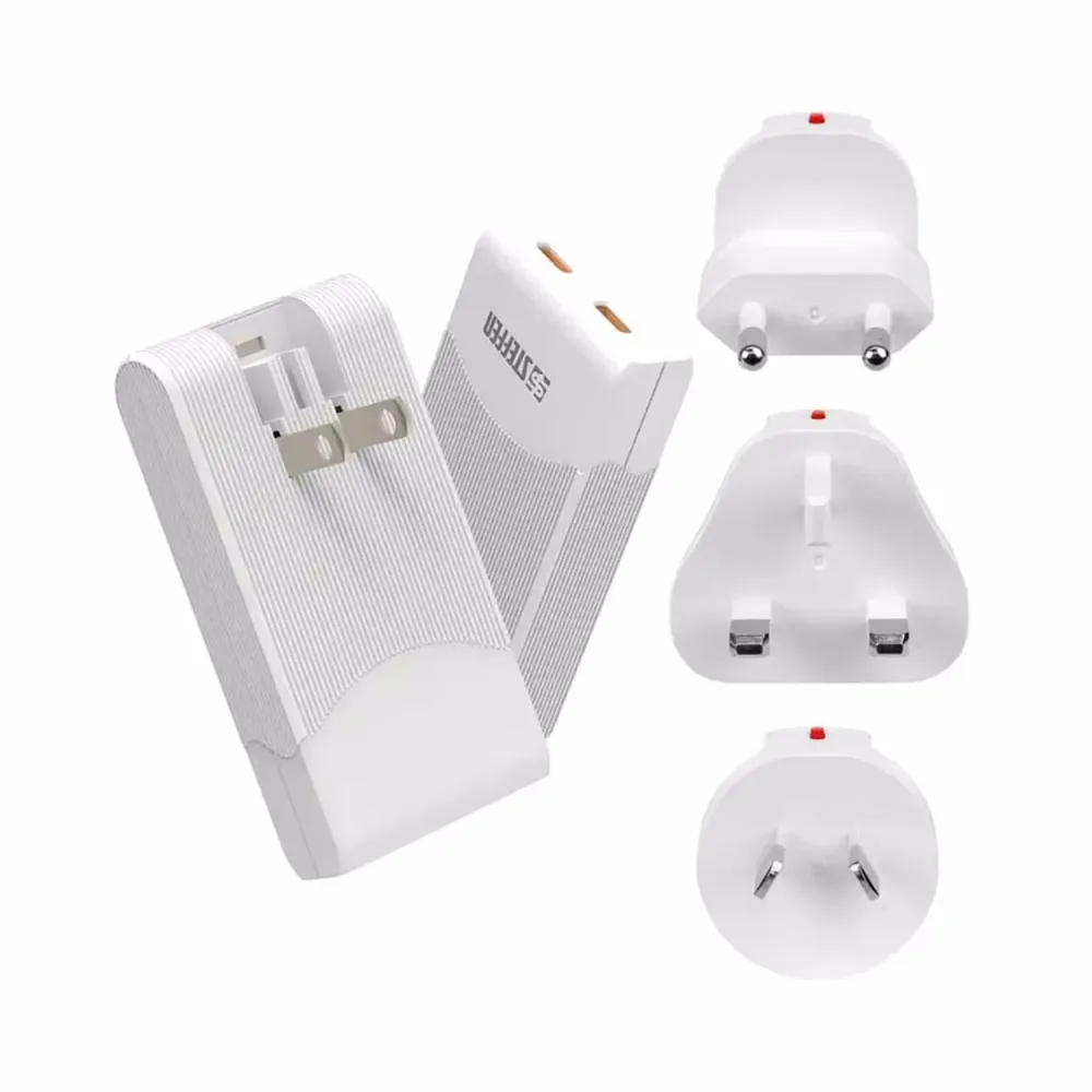 Steffen World PD 65W Reiseadapter – weiss