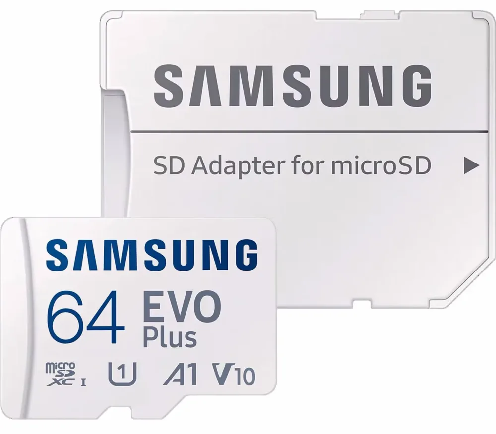 Samsung Evo+ microSDXC 64GB Speicherkarte – Speicherkarte/SD Karte/MicroSD Karte