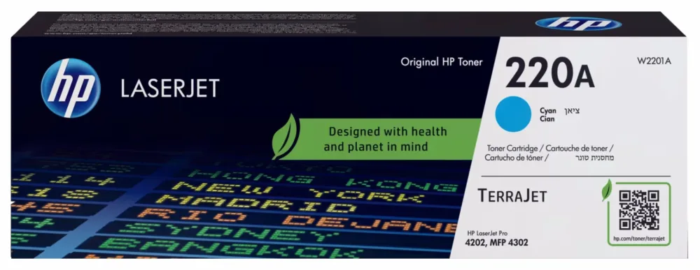HP Toner-Modul 220A cyan W2201A CLJ Pro 4202/MFP 4302 1800 S.
