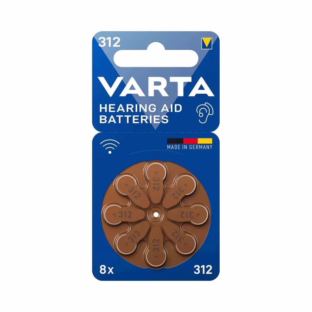 Varta Hörgerätbatterie 312 8St – Alkali Batterien