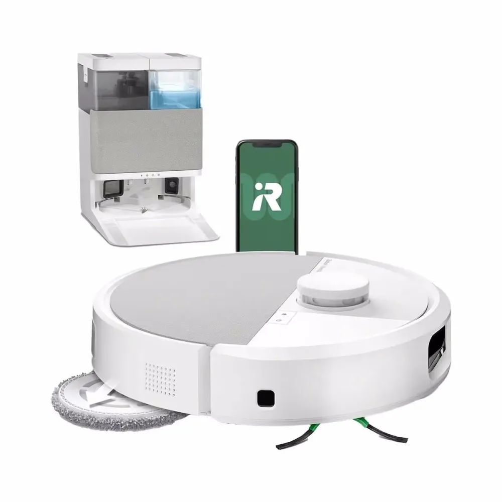 iRobot Roomba® Plus 505 Combo Roboter + AutoWash™ Dock Saug- und Wischroboter – Staubsauger Roboter/Saugroboter – weiss