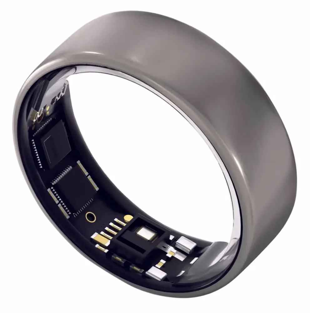 UltraHuman Ring AIR Grösse 6 - Raw Titanium Gesundheitstracker – Smart Ring - Smartring – natural titanium