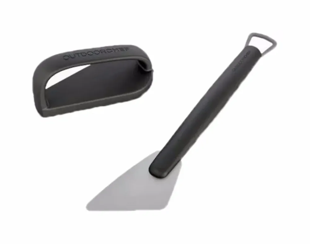 OUTDOORCHEF Trichter Cleaning Set Zubehör Grillreinigung – Grillbürste/Grillreiniger – grau