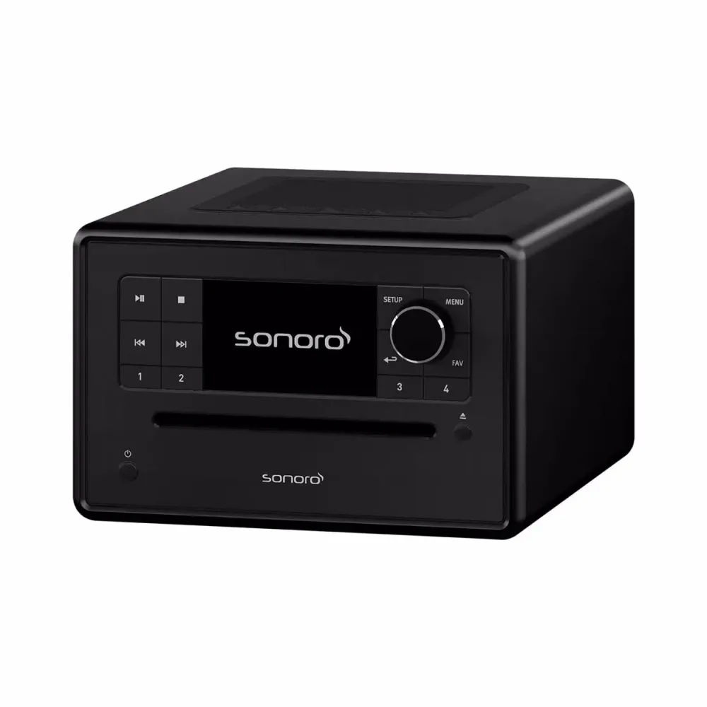 Sonoro ELITE Schwarz (matt) - Schwarz Stereoanlage – Stereoanlage/Hifi Anlage – schwarz matt