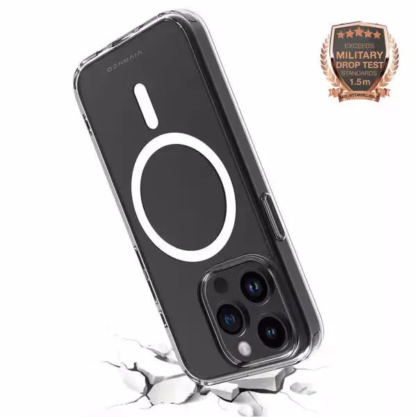 Vivanco MagSteady AntiShock Cover iPhone15 Pro Schutzhülle iPhone 15 Pro – Handyhülle/Handy Tasche