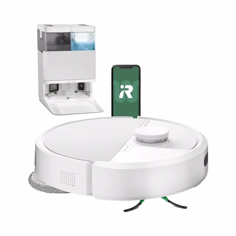 iRobot Roomba® Plus 405 Combo Roboter + AutoWash™ Dock Saug- und Wischroboter – Staubsauger Roboter/Saugroboter – weiss