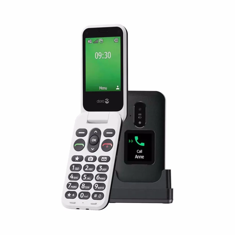 Doro Leva E30 BLACK/WHITE Klapptelefon – Diverse Smartphones & Handys – schwarz / weiss
