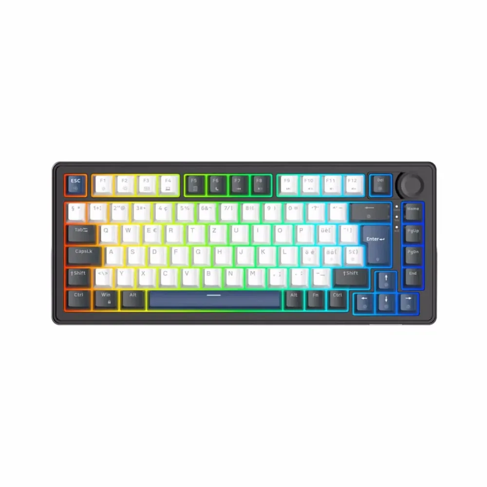 Deltaco Mech. Keyboard Gasket DK480 PBT Gaming Tastatur – Gaming Tastatur/Gaming Keyboard – schwarz
