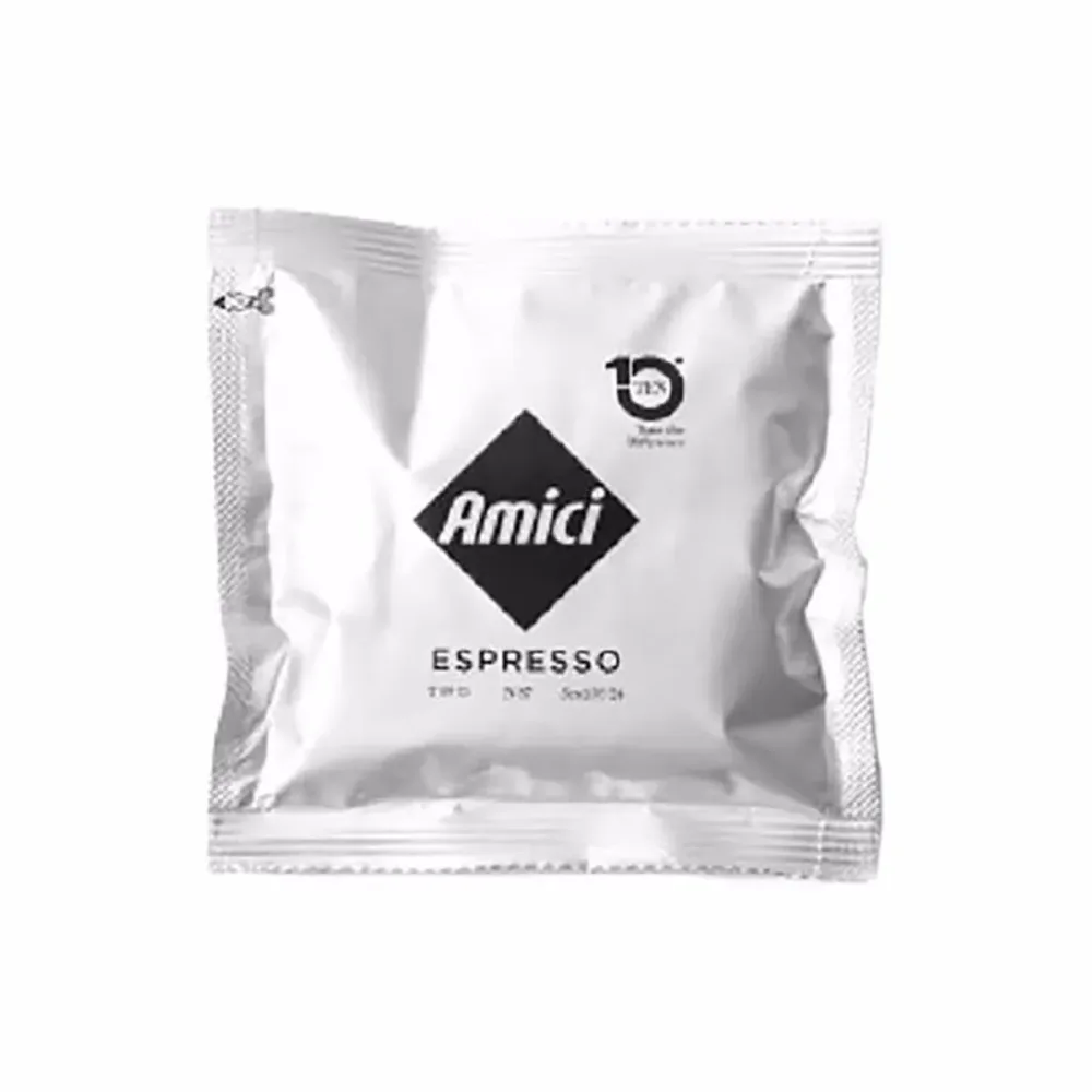 Amici Medium 50 Stk. Kaffepads – Diverse Kaffeekapseln/Kaffeepads – weiss / braun