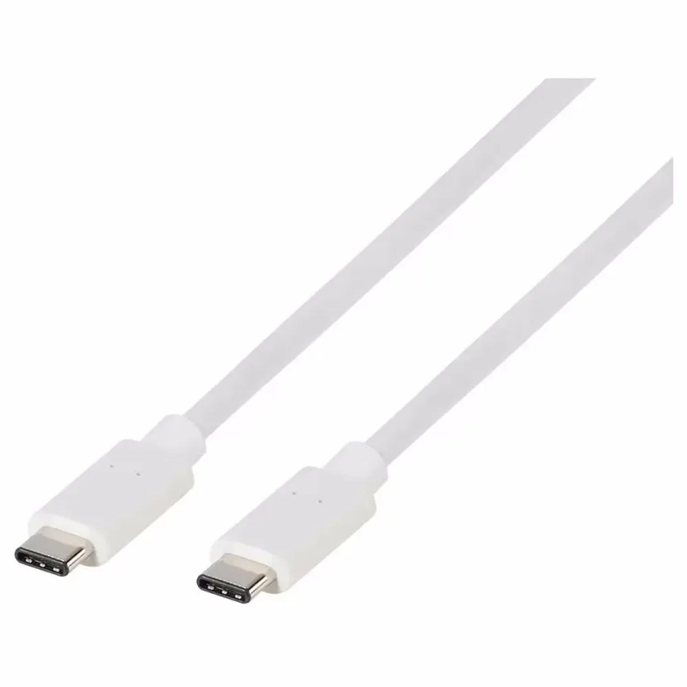 Vivanco USB-C - USB-C 1m Weiss Charging Cable, USB Type-C, Daten- und Ladekabel, 1m – Tablet Zubehör/eBook Reader Zubehör