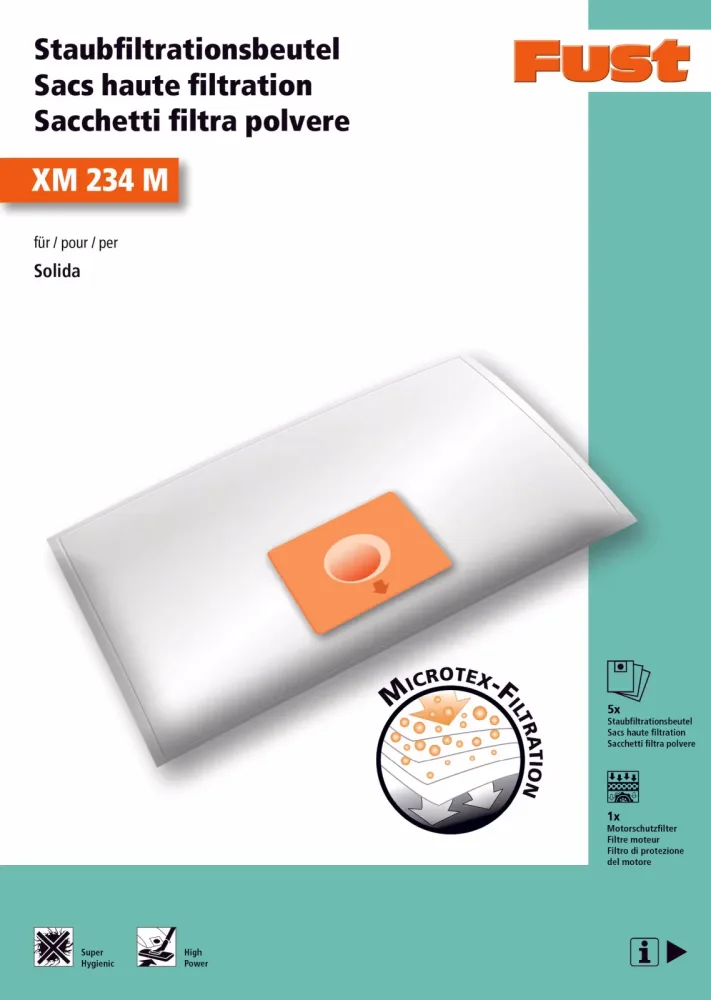 Fust XM 234 M Staubbeutel – Staubsaugerbeutel/Staubbeutel