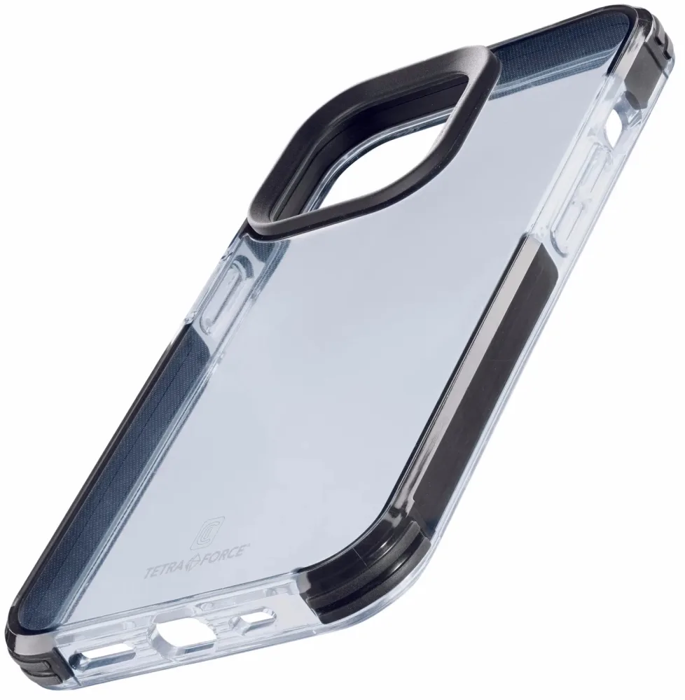 Cellularline Tetra Force Strong Hülle - iPhone 15 Pro, Transparent iPhone 15 Pro Hülle – Handyhülle/Handy Tasche