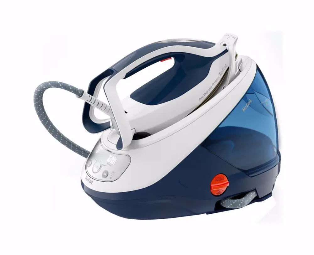 Tefal Pro Express Protect Bügelstation – Dampfbügelstation/Bügelstation – weiss / blau
