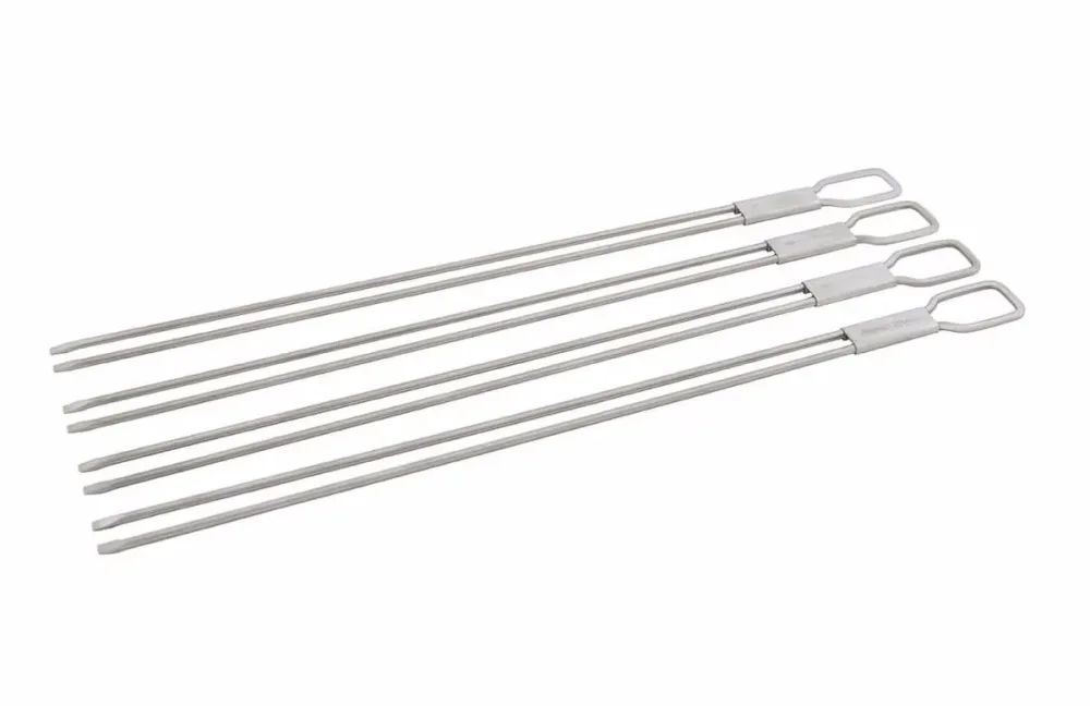 Broil King Doppelspiess-Set Grillspiess Set – Grillzange/Grillbesteck – edelstahl