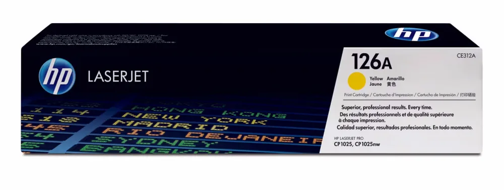 HP Toner-Modul 126A yellow CE312A Color LJ Pro CP1025 1000 S.