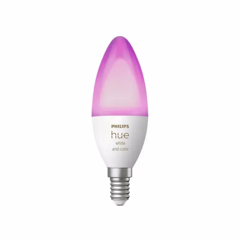 Philips Hue White & Color Ambiance E14 Lampen HUE – LED/Leuchtmittel/Glühbirne – weiss