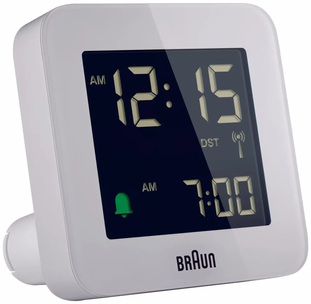 Braun - Digitalwecker, 75mm, Weiss