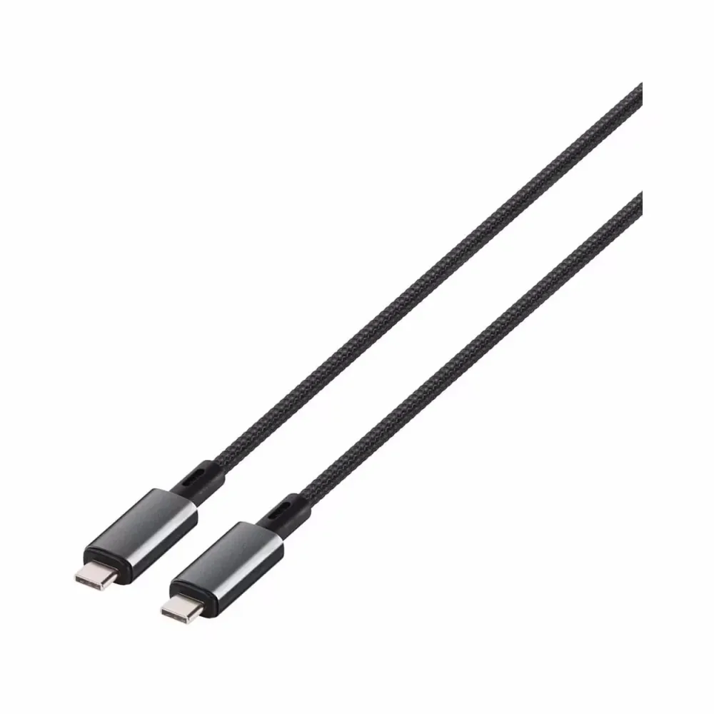 Vivanco USB-C - USB-C 2m 100W Schwarz Longlife Sync & Charging Kabel – USB C Kabel/Adapter/Ladegerät
