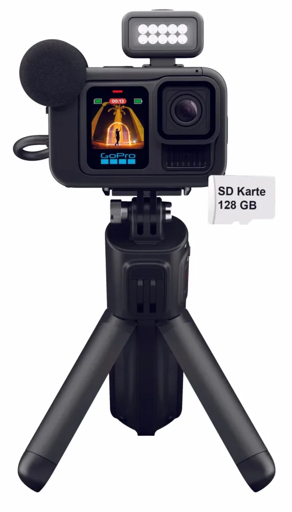 GoPro HERO13 Black Creator Edition + 128GB microSD Action Cam – Action Cam/GoPro – schwarz