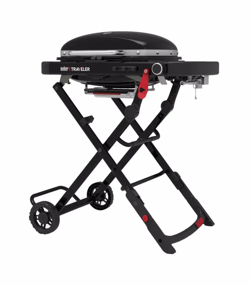Weber Traveler Compact mini Gasgrill – Plancha Grill – schwarz