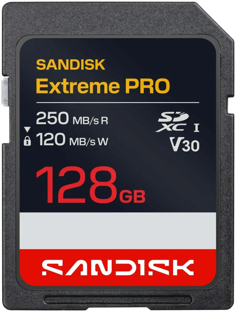 SANDISK Extreme PRO 250MB/s SDXC 128GB Speicherkarte – Speicherkarte/SD Karte/MicroSD Karte