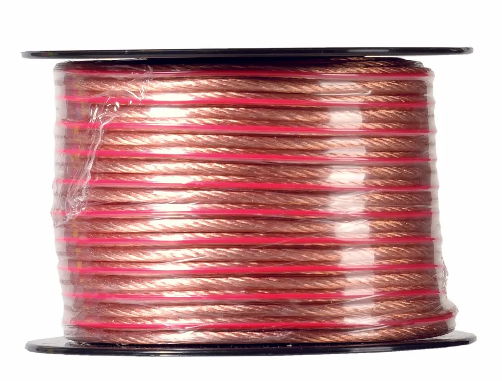 Vivanco Lautsprecherkabel auf Minispule, 2x2.5mm2, transparent, 20m – Audio Kabel/AUX Kabel