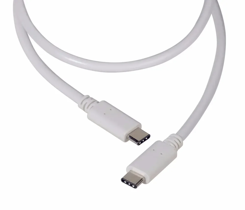 Vivanco USB Type-C Daten- und Ladekabel – USB C Kabel/Adapter/Ladegerät – weiss