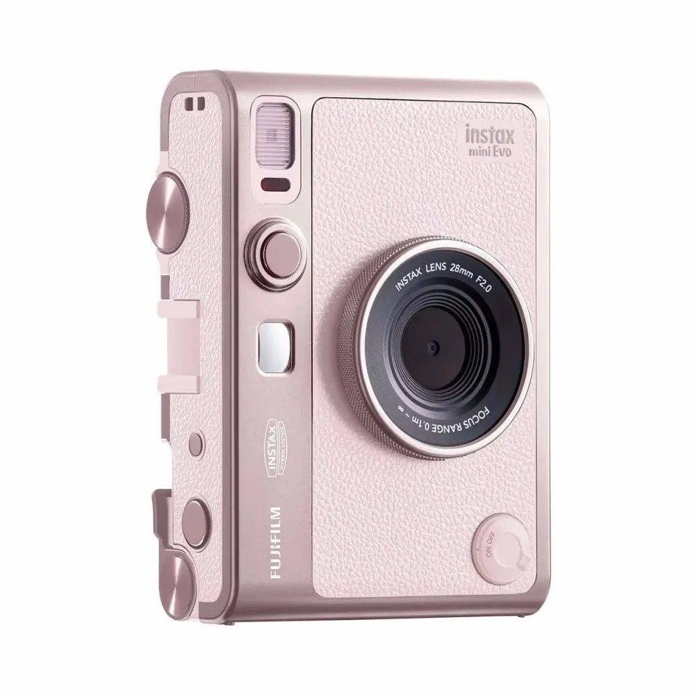 Fujifilm Instax Mini Evo Gentle Rose Sofortbildkamera – Sofortbildkamera/Polaroid Kamera – pink