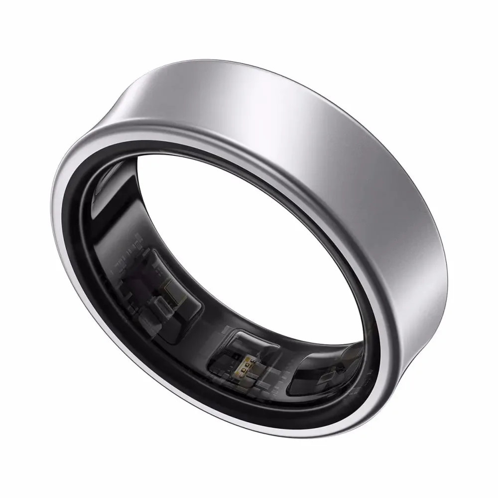 Samsung Galaxy Ring Grösse 6 Titanium Silver Gesundheitstracker – Smart Ring - Smartring – silber