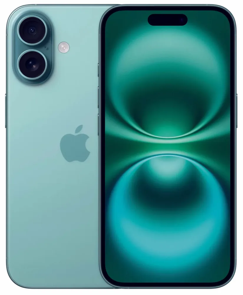 Apple iPhone 16 - 128 GB, Bluegreen, 6.1'', 48 MP, 5G – teal