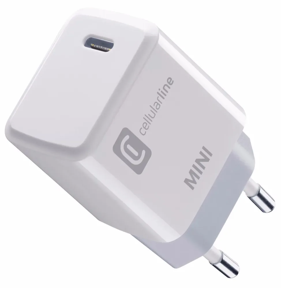 Cellularline Mini USB-C Charger 20W Mini USB-C Charge – USB C Kabel/Adapter/Ladegerät
