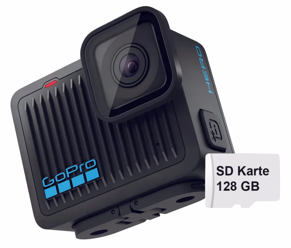 GoPro HERO + 128GB microSD Action Cam – Action Cam/GoPro – schwarz