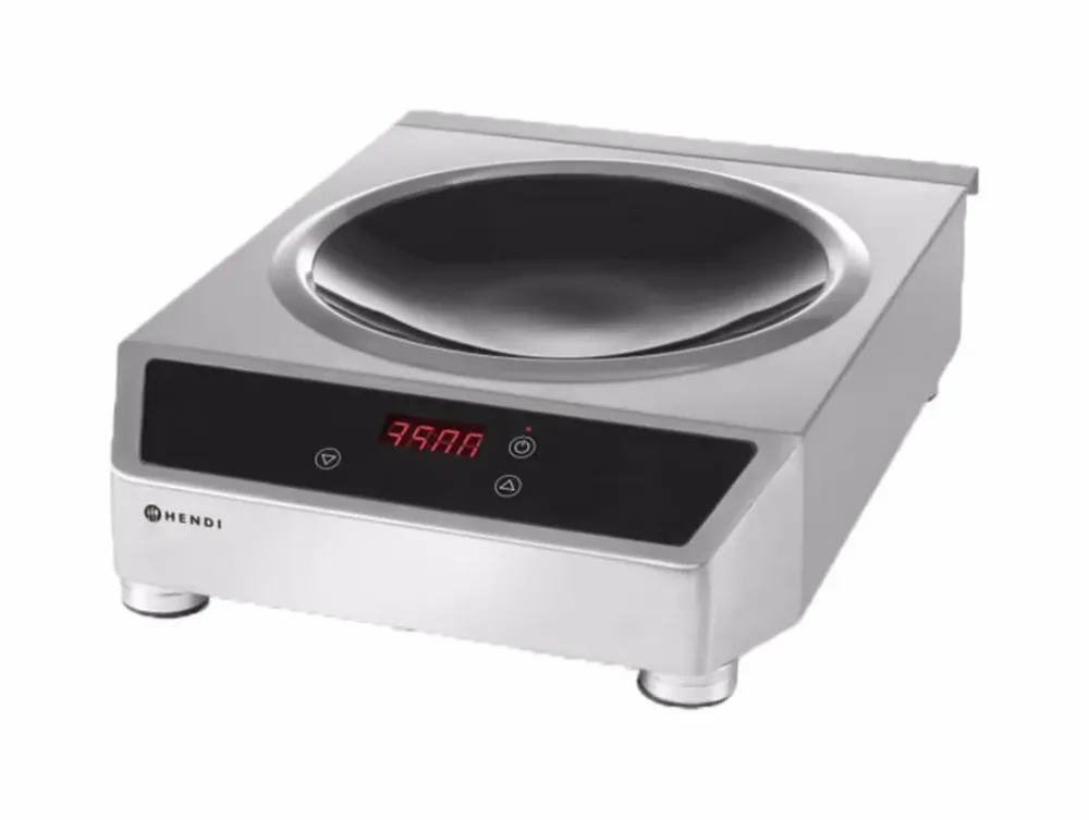 Hendi 3500 W 280220 Gastro Wok-Kochplatte Induktion – Gastro Backofen/Gastro Kochfeld/Gastro Mikrowelle