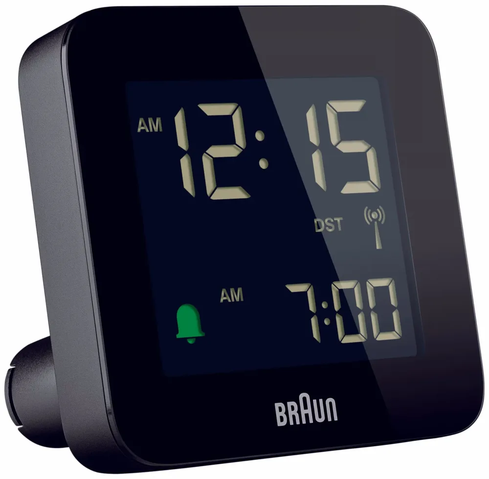 Braun - Weckerset, Digitalwecker, 75mm, Black