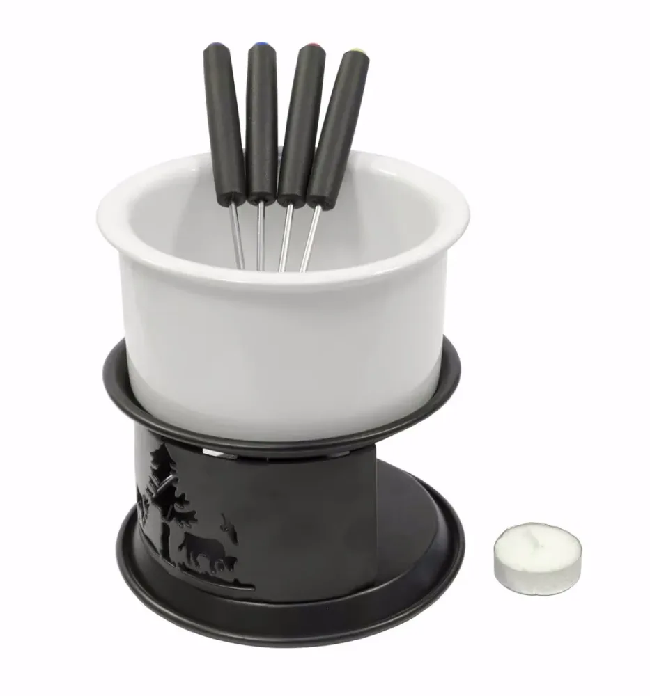 Heidi Cheese Line Cheese Line Schokoladenfondue Set schwarz – Schokofondue