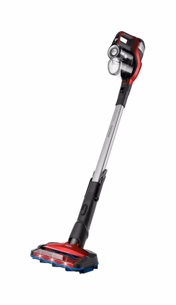 Philips SpeedPro Max XC7042/01 2-in-1 Staubsauger – Akku Staubsauger/Besenstaubsauger – schwarz / rot