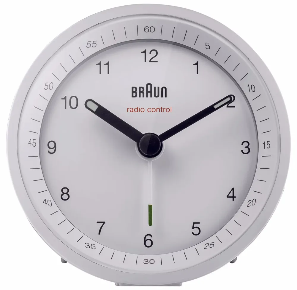 Braun BC07 DCF white - Wecker, Funk Wecker – Wecker analog – weiss