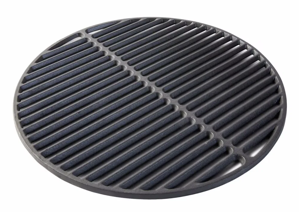 Big Green Egg Gusseisen - Grillrost für S EGG 33 cm – Grillplatte/Grillrost – schwarz
