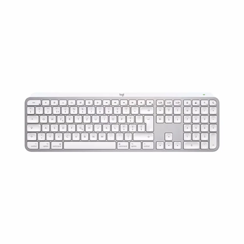 Logitech MX Keys S for Mac - PALE GREY - CH Kabellose Tastatur 920-011628 – Tastatur/Keyboard – space grau