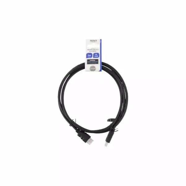 DELTACO HDMI cable High Speed HDMI-920 w/Ethernet,4K,60Hz,UHD,2m