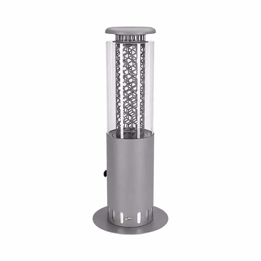 Nouvel Hog Rocks Pellet-Tischheizung – Heizstrahler – grau