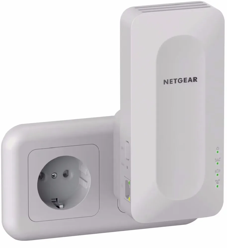 NETGEAR EAX15-100PES AX1800 4-Stream WiFi 6 Mesh Extender AX WLAN Reichweitenverstärker – WLAN Repeater/Wifi Extender