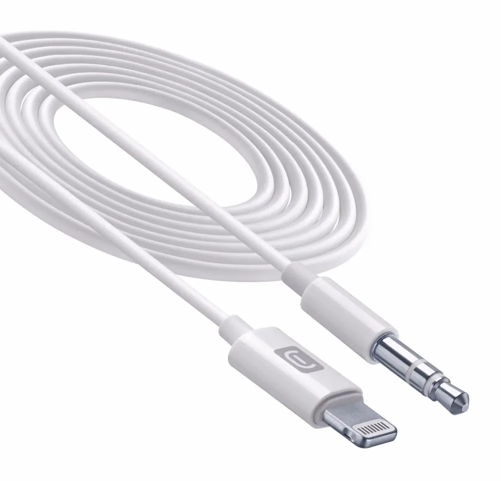 Cellularline Aux Music Cable Lightning Aux Cable Lightning – USB C Kabel/Adapter/Ladegerät