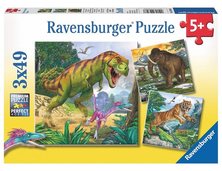 Ravensburger Herrscher der Urzeit Puzzle 3x49 teilig 09358