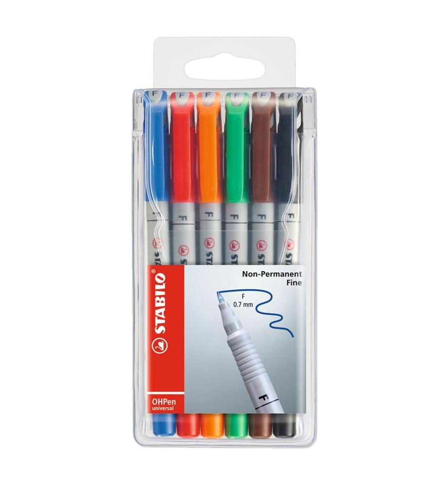 STABILO OHP Pen non-perm. 0,6mm 852/6 6er Etui