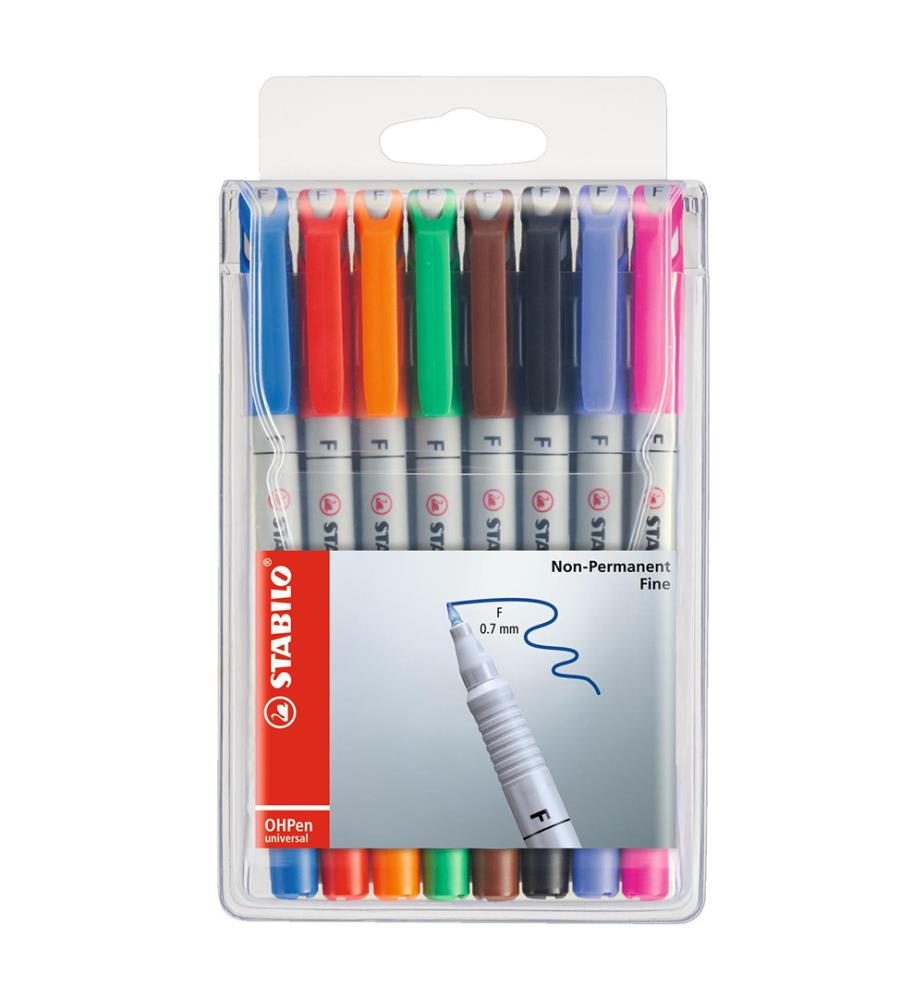 STABILO OHP Pen non-perm. 0,6mm 852/8 8er Etui