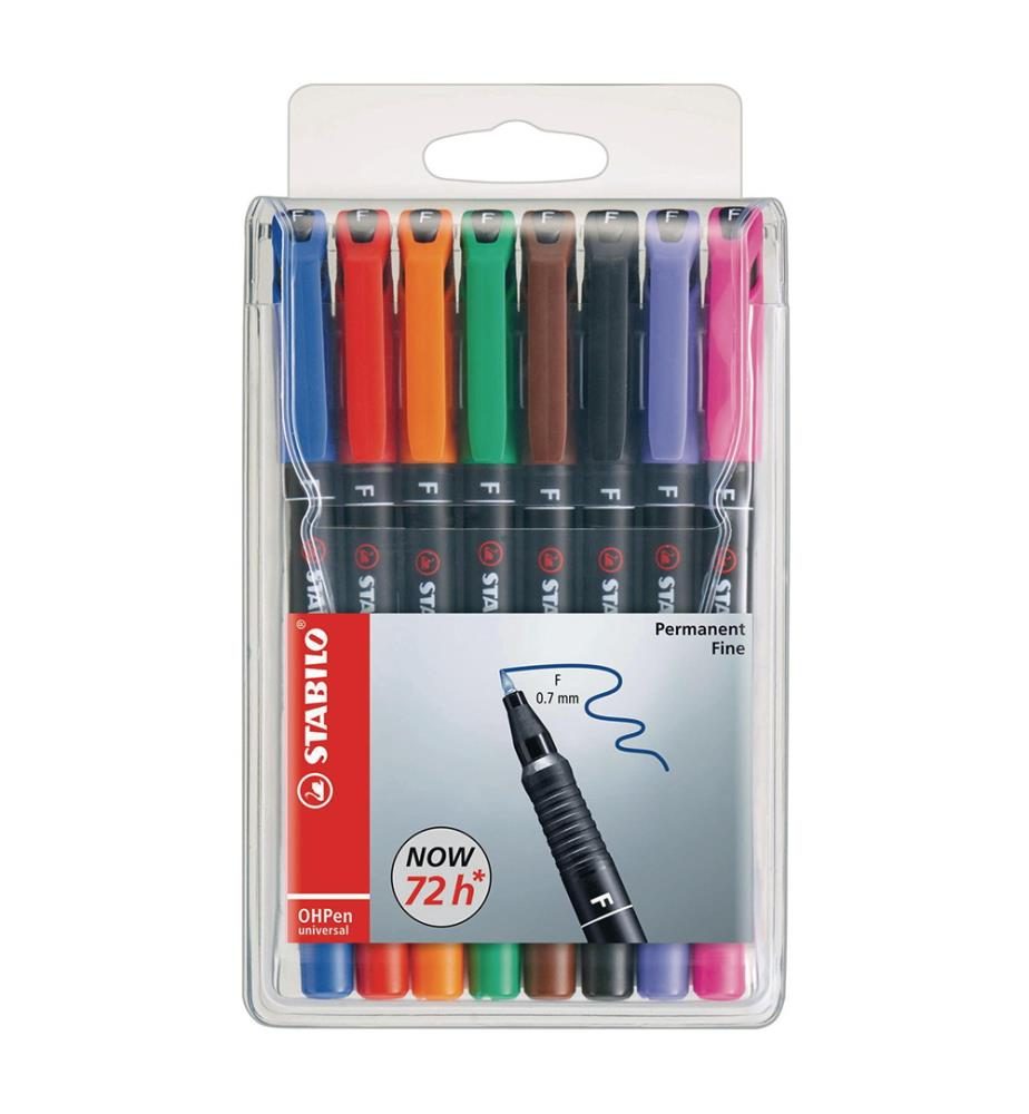 STABILO OHP Pen permanent 0,7mm 842/8 8er Etui